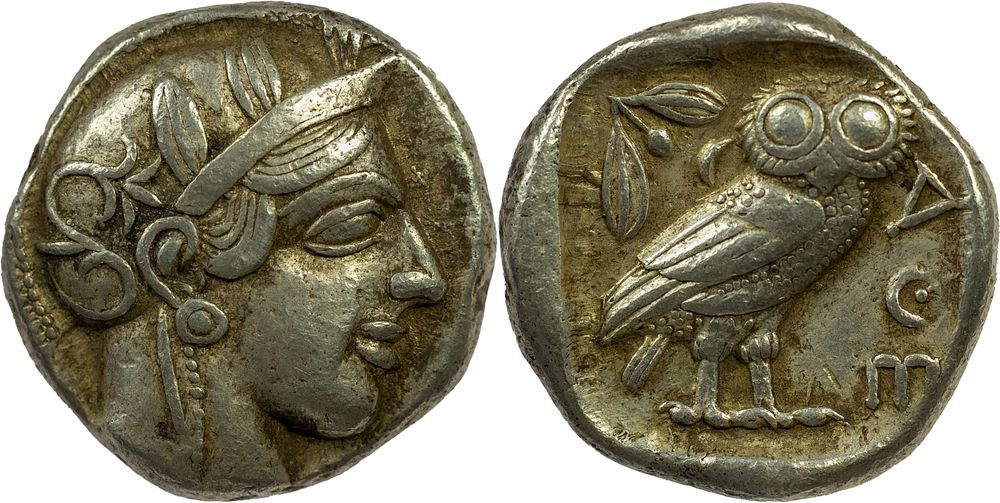 Greek 
ATTICA. Athens. Circa 454-404 BC. AR Tetradrachm 17.18 g. Head of Athena to right 