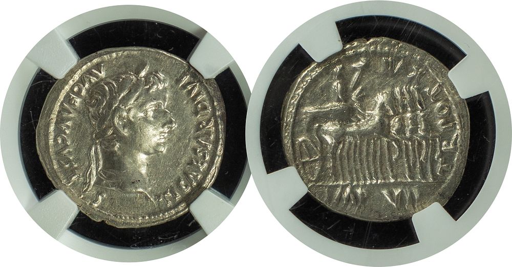 The Roman Empire 
Tiberius, 14-37. AR Denarius xxxxx g. Lugdunum, 15-16. TI CAESAR DIVI AVG F 