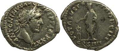 The Roman Empire Antoninus Pius, 138-161. AR Denarius 3.33 g. Rome, 158-159. ANTONINVS AVG PIVS 