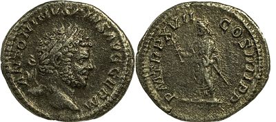 The Roman Empire Caracalla, 198-217. AR Denarius 2.97 g. Rome, 213. ANTONINVS PIVS AVG GERM 