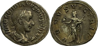 The Roman Empire Gordian III, 238-244. AR Denarius 3.30 g. Rome, 240. IMP GORDIANVS PIVS FEL 