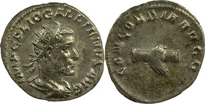The Roman Empire Gallienus, 253-268. AR Antoninianus 2.86 g. Rome, 253-254. IMP C P LIC 