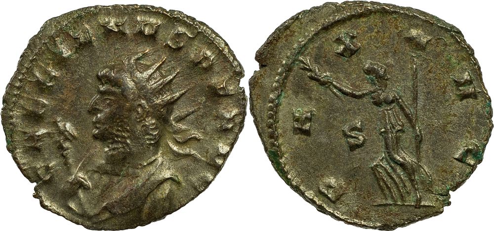 The Roman Empire 
Gallienus. AD 253-268. AR Antoninianus 2.41 g. Mediolanum (Milan) mint, 2nd 
