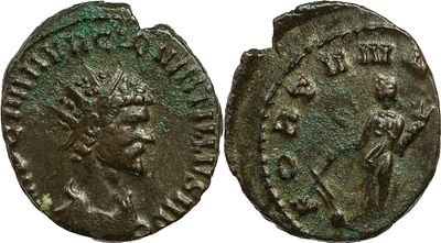 The Roman Empire Quintillus, 270. AE Antoninianus 3.25 g. Cyzicus, circa September-October 270. 