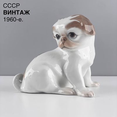 Винтажная статуэтка "Щеночек". Фарфор Bing&Grondahl. Дания, 1960-е. Винтажные товары - это 