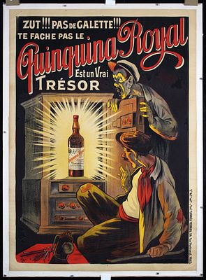 Og&eacute;, Eugene 1869 - 1936 - Original c. 1900s French Quinquina Royal Poster Oge Art. Og&eacute;, Eugene 