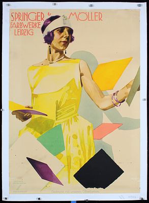 Hohlwein, Ludwig 1874 - 1949 - Original c. 1920s Ludwig Hohlwein Art Deco Poster. Hohlwein, Ludwig 
