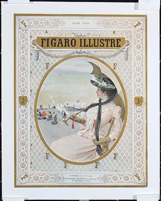 Le Figaro + Unic (2 Magazine Covers + 2 Prints) by Various Artists, 1890. Various Artists Le 