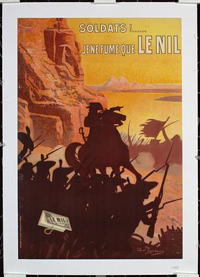 Soldats - Je ne fume que Le Nil (3 Posters) by David Dellepiane, ca. 1925. Dellepiane, David 