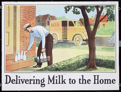 Milk (10 Posters) by Various Artists, 1947 - 1950. Various Artists Milk (10 Posters) Letterpress 