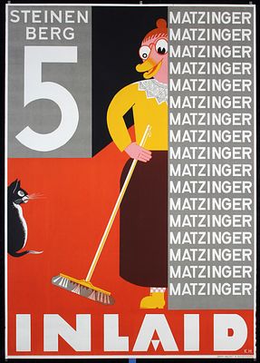 Matzinger Inlaid by Charles Hindenlang, ca. 1935. Hindenlang, Charles 1894 - 1960 Matzinger 