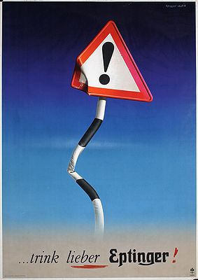 Eptinger (Traffic Sign) by Herbert Leupin, 1947. Leupin, Herbert 1916 - 1999 Eptinger (Traffic 