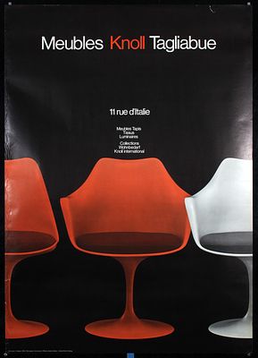 Meubles Knoll by Georges Calame, 1968. Calame, Georges 1930 - 1999 Meubles Knoll Photo/Offset 