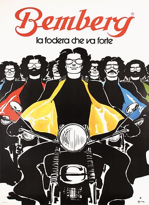 Bemberg by Rene Gruau, 1973. Gruau, Ren&eacute; (Renato de Zavagli) 1909 - 2004 Bemberg Offset 1973 