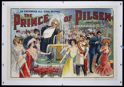 The Prince of Pilsen by Anonymous, ca. 1905. Anonymous The Prince of Pilsen Lithograph Print ca. 