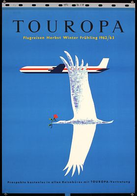 Touropa by Anonymous, 1962. Anonymous - GermanyTouropaOffset Printing 196233 x 23.6 in. (84 x 60 