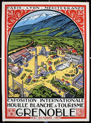 Grenoble - Exposition Internationale by Roger Broders, 1925. Broders, Roger 1883 - 1953Grenoble 