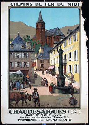 Chaudesaigues by Alo (Charles Halo) , ca. 1922. Alo, (Charles Halo) 1884 - 
