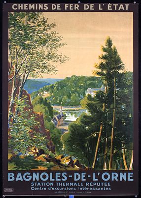 Bagnoles-de-L&acute;Orne by Maurice Perronnet, ca. 1925. Perronnet, Maurice 1877 - 