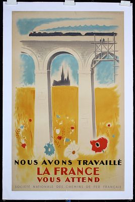 La France Vous Attend by Anonymous, 1946. Anonymous - FranceLa France Vous AttendOffset Printing 
