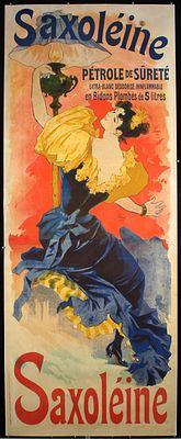 Saxoleine by Jules Ch&eacute;ret, 1893. Ch&eacute;ret, Jules 1836 - 1932SaxoleineLithography Printing 189387.4 