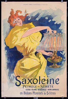Saxoleine (Courrier Francais Supplement) by Jules Ch&eacute;ret, 1896. Ch&eacute;ret, Jules 1836 - 