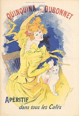 Quinquina Dubonnet (Courrier Francais) by Jules Ch&eacute;ret, 1896. Ch&eacute;ret, Jules 1836 - 1932Quinquina 