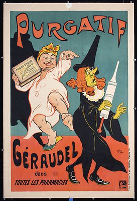 Purgatif Geraudel by Eugene Og&eacute;, ca. 1900. Og&eacute;, Eugene 1869 - 1936Purgatif GeraudelLithography 