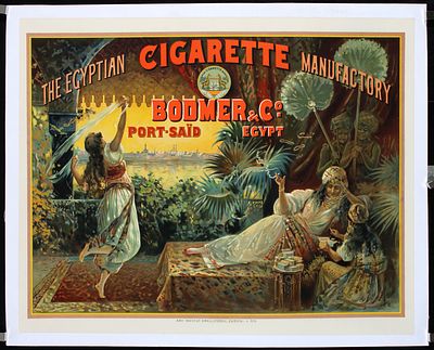 Cigarette Bodmer & Co. - Egypt by Anonymous, ca. 1900. Anonymous - SwitzerlandCigarette Bodmer & 