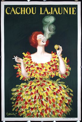 Cachou Lajaunie by Leonetto Cappiello, 1920. Cappiello, Leonetto 1875 - 1942Cachou 