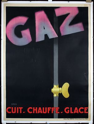 Gaz by Francis Bernard, 1928. Bernard, Francis 1909 - 1979GazLithography Printing 192862.9 x 