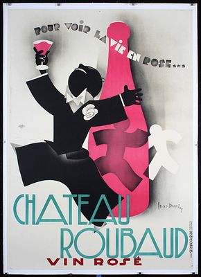 Chateau Roubaud - Vin Rose by Leon Dupin, 1931. Dupin, Leon 1898 - 1971Chateau Roubaud - Vin 