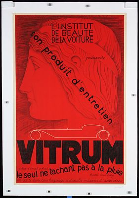 Vitrum by J.A. Vidal, ca. 1930. Vidal, J.A.VitrumLithography Printing ca. 193031.4 x 20.4 in. 