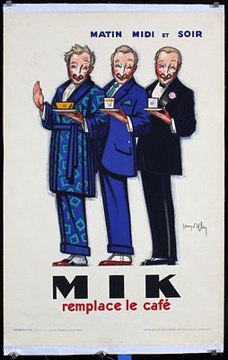MIK remplace le cafe by Jean D&acute;Ylen, ca. 1930. D&acute;Ylen, Jean 1886 - 1938MIK remplace le 