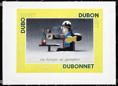 Dubonnet - vin tonique by Cassandre (Adolphe Mouron), 1935. Cassandre (Adolphe Mouron), 1901 - 