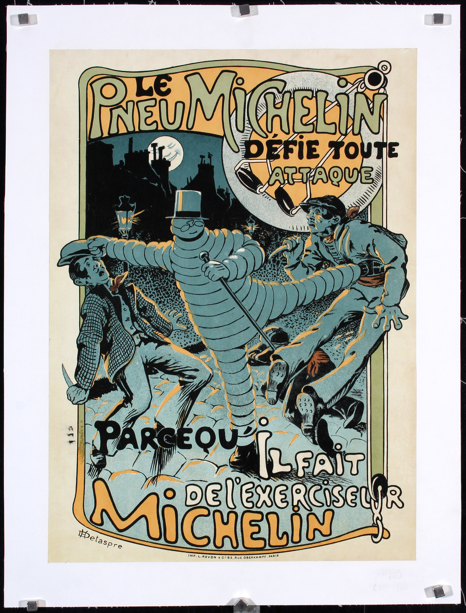 Le Pneu Michelin by Delaspre, 1910
