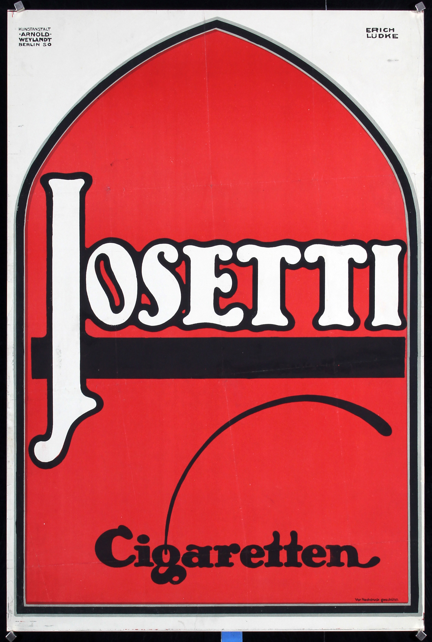 Josetti Cigaretten by Erich Lüdke, 1913