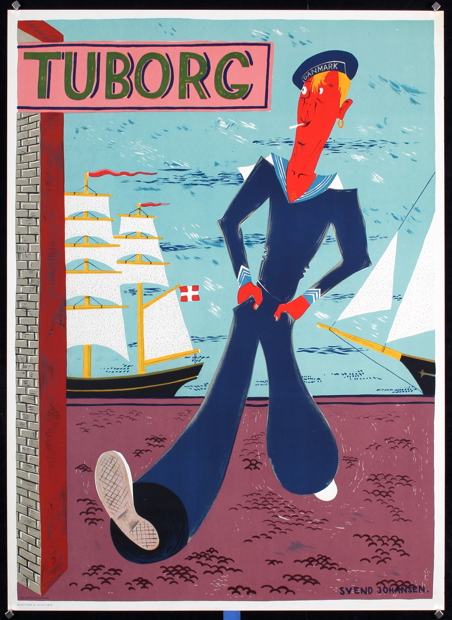 Tuborg Beer by Send Johansen, 1948
