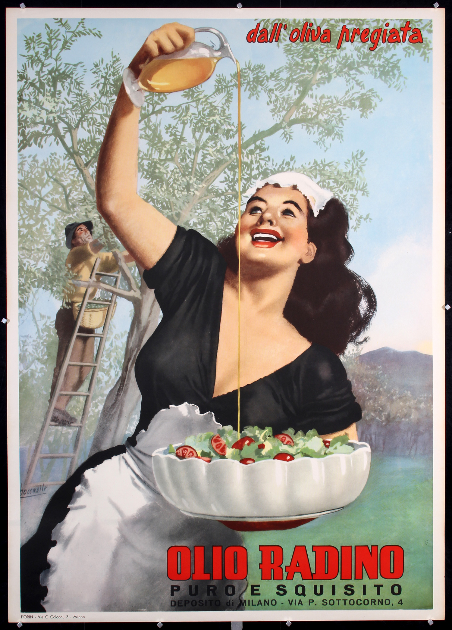 Olio Radino by Boccasile, ca. 1950