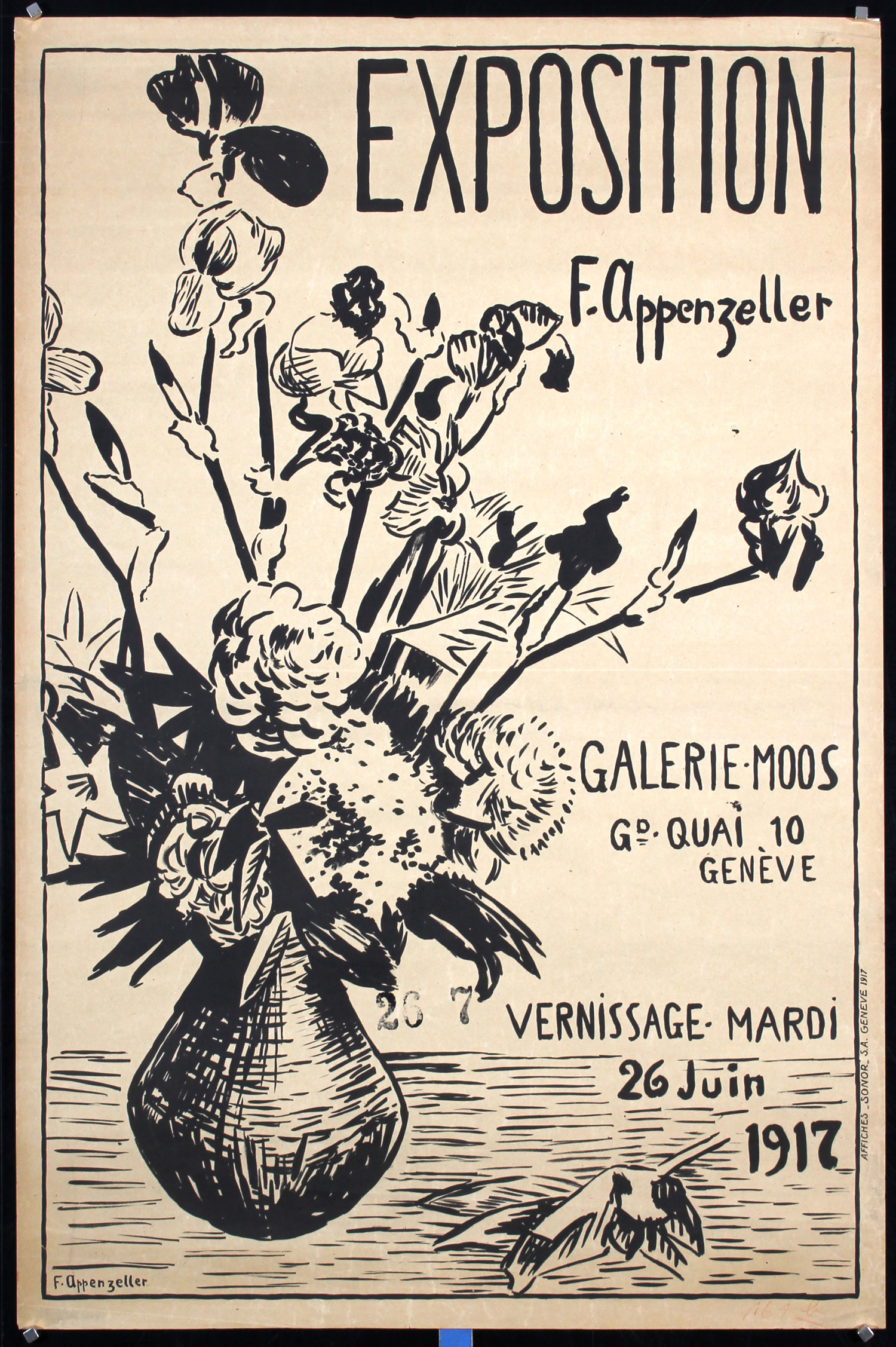 Exposition F. Appenzeller - Galerie Moos, 1917