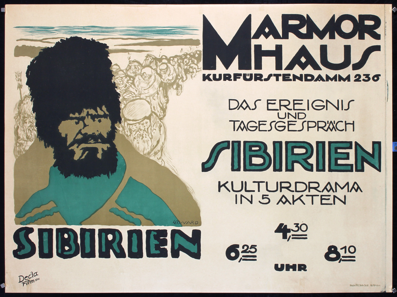 Sibirien - Marmorhaus by Leonard, 1919
