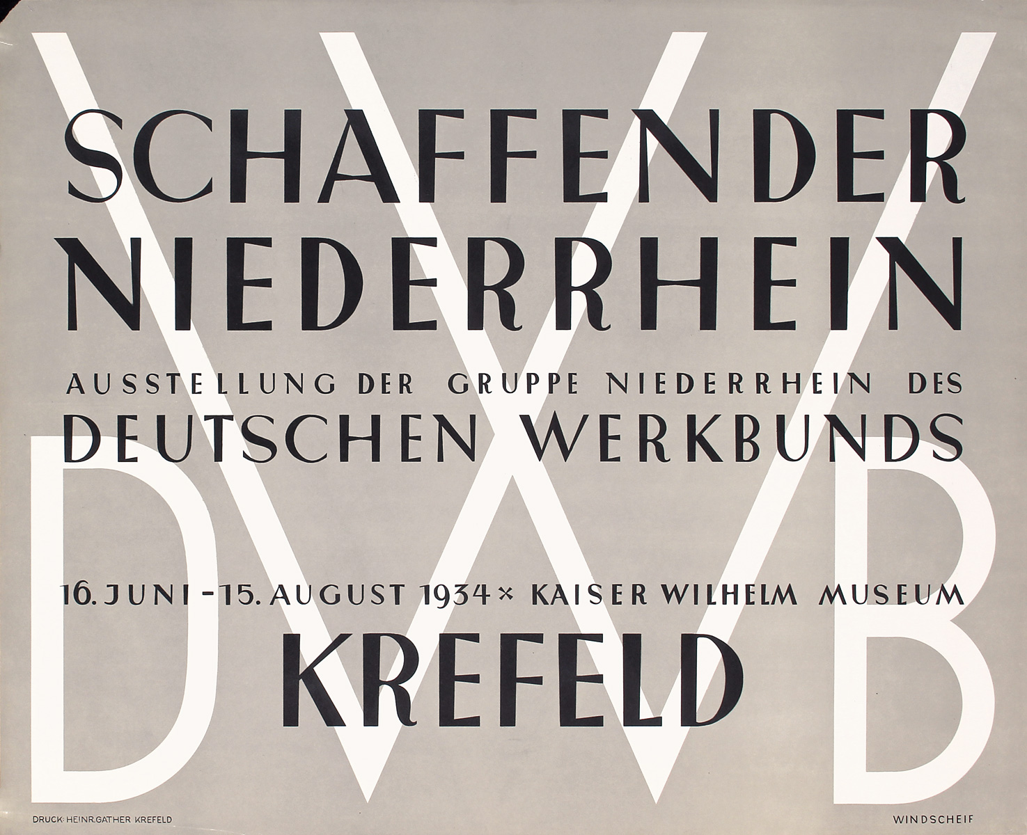 Ausstellung Deutscher Werkbund by Windscheif, 1934