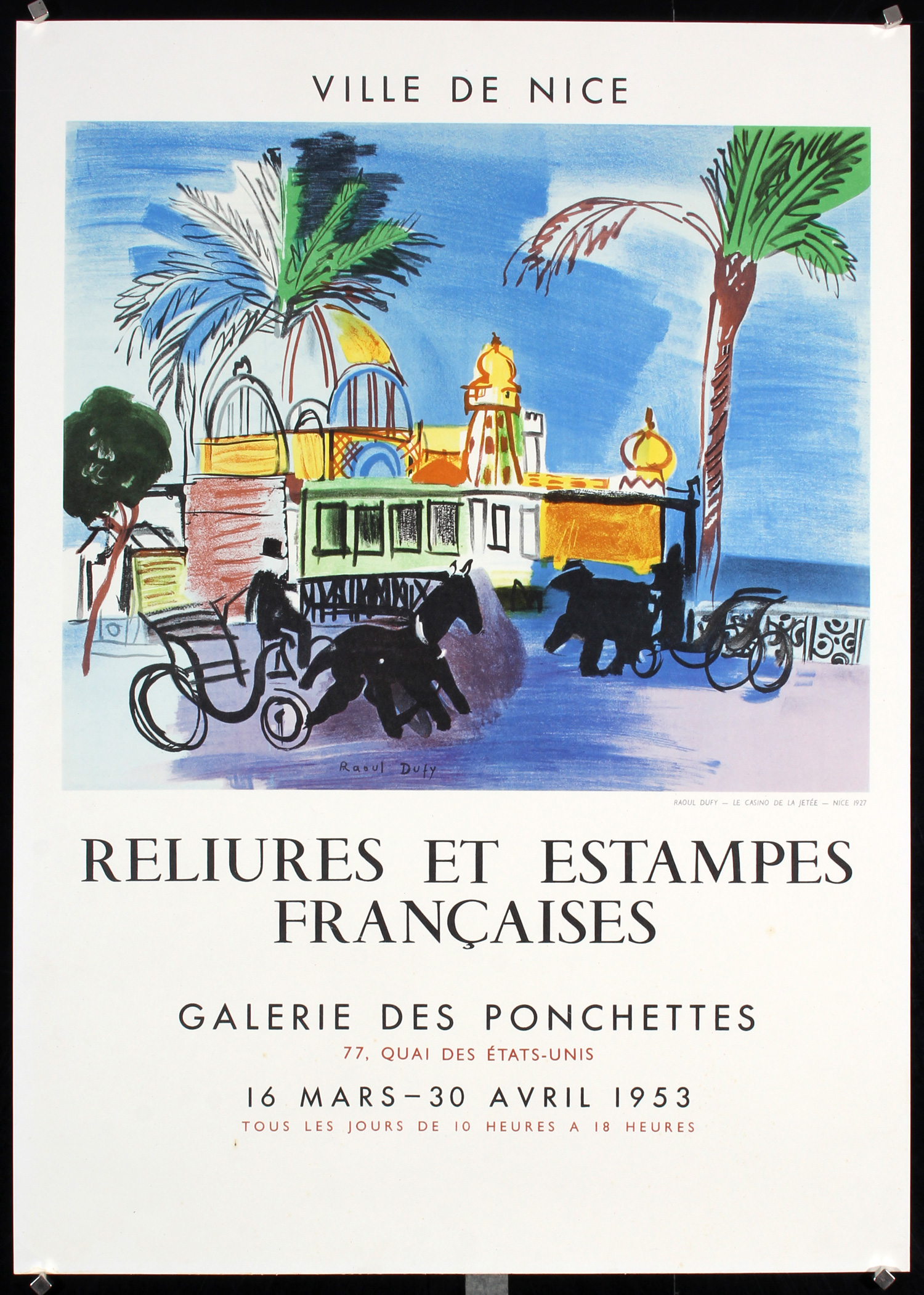 Ville de Nice by Raoul Dufy, ca. 1953