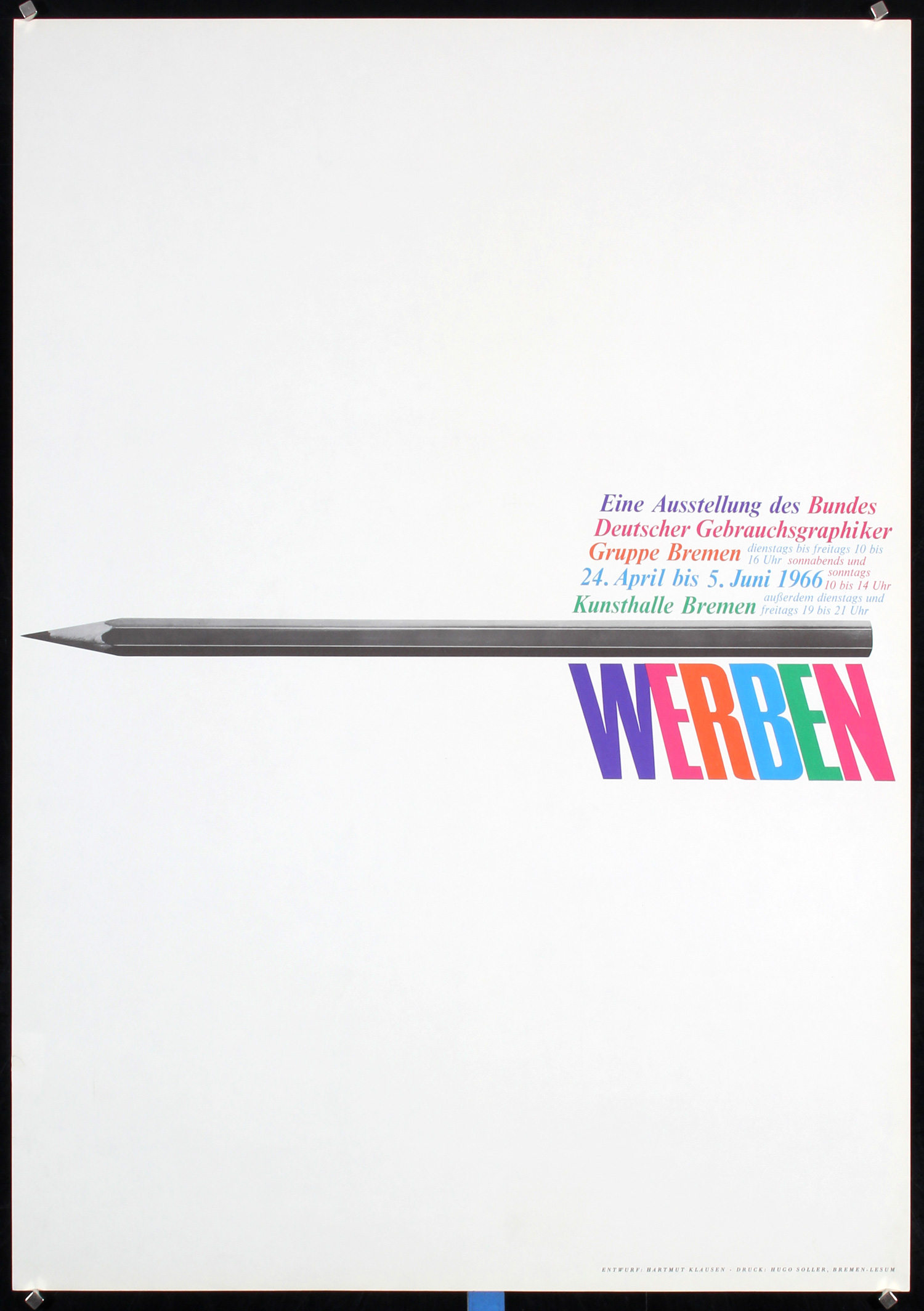 Ausstellung - Werben by Klausen, 1966