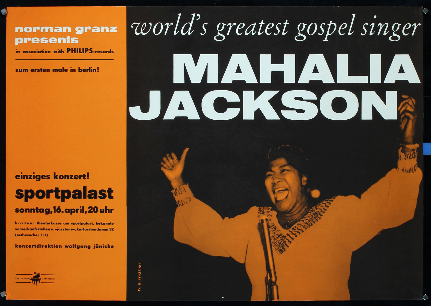 Mahalia Jackson (Jazz), ca. 1958