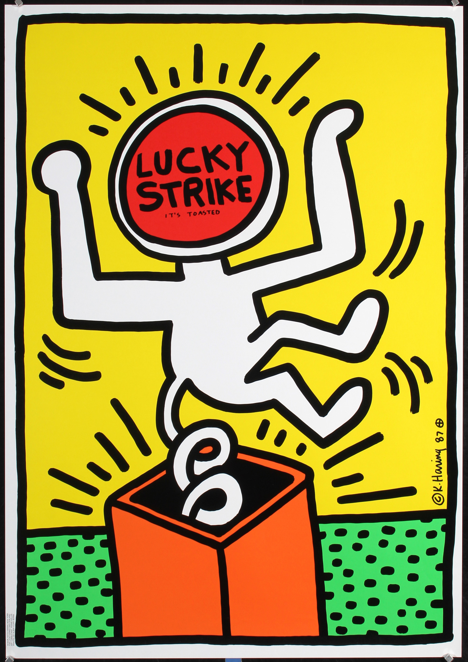 Lucky Strike by Keith Haring, 1987