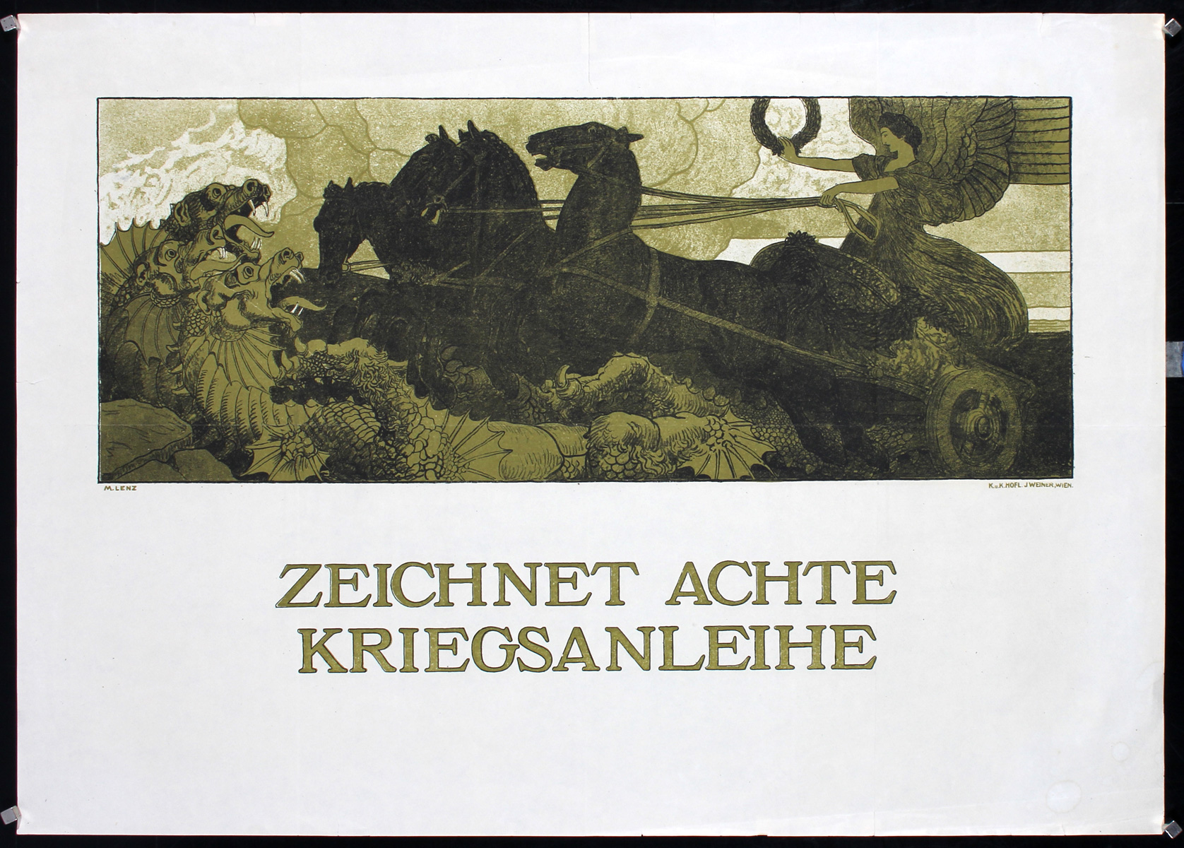 Zeichnet Achte Kriegsanleihe by Maximilian Lenz, ca. 1917