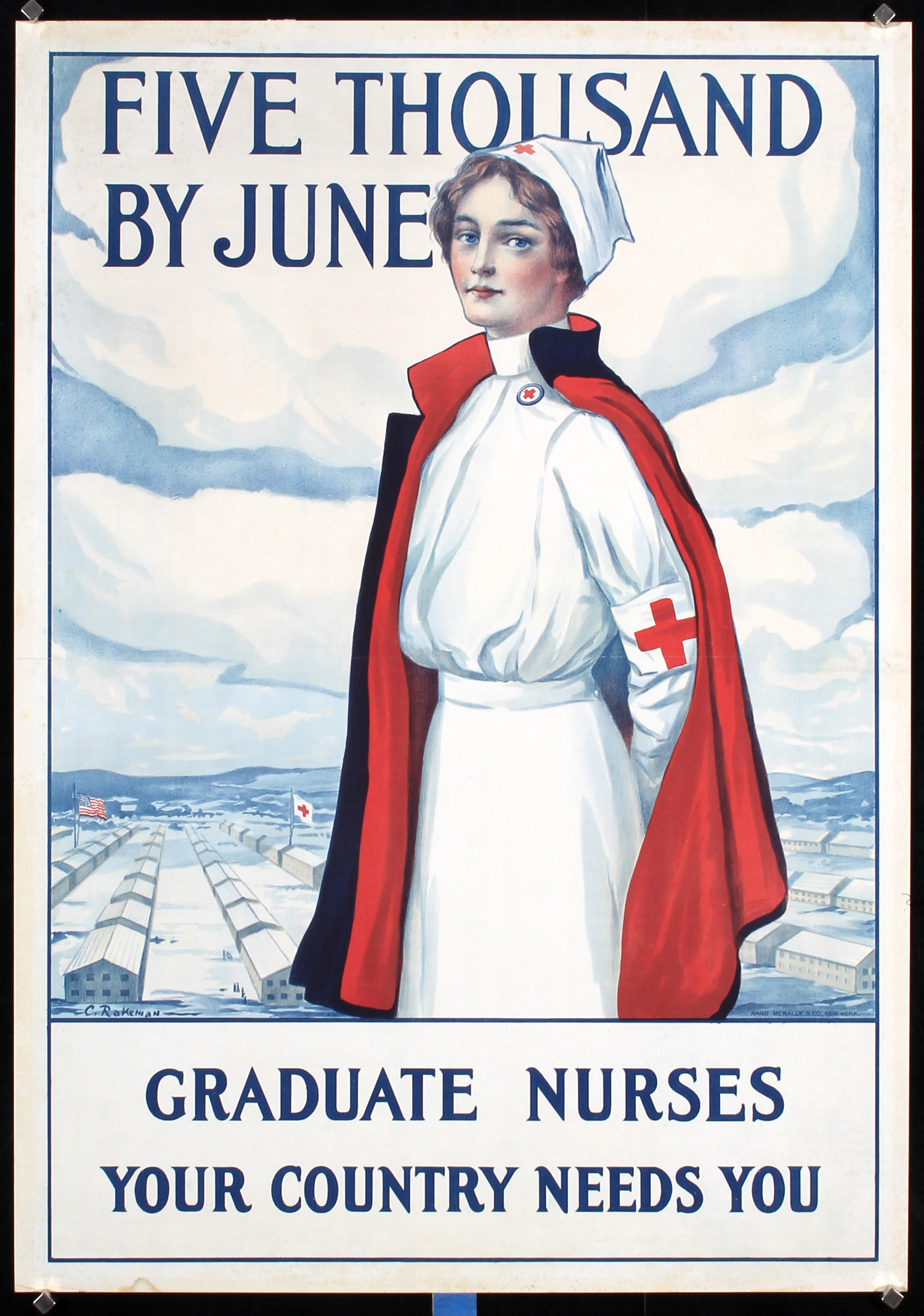 Red Cross Five Thousand by June by Rakeman, 1917