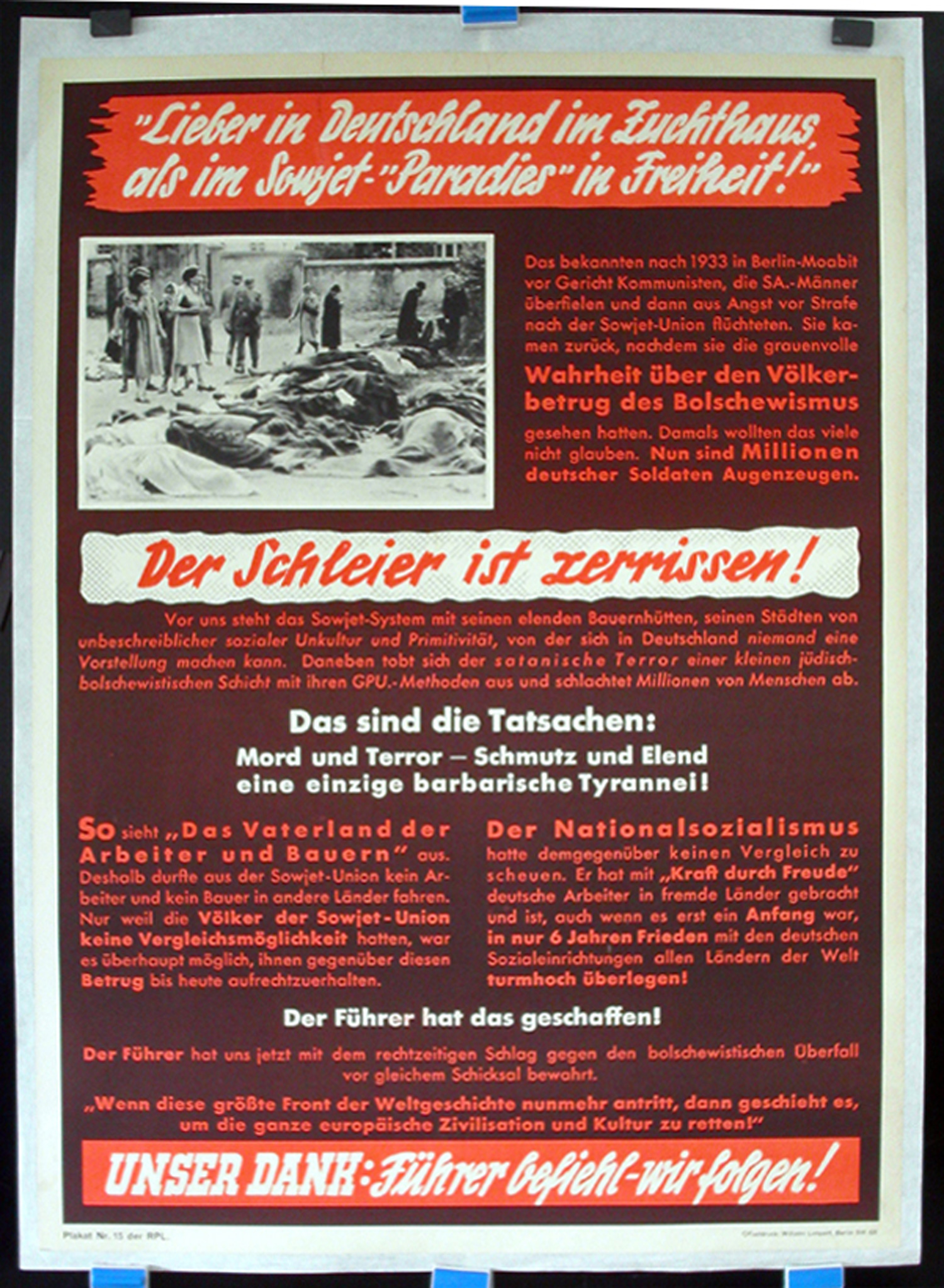German Jail vs. Soviet Freedom, Propaganda, ca. 1942
