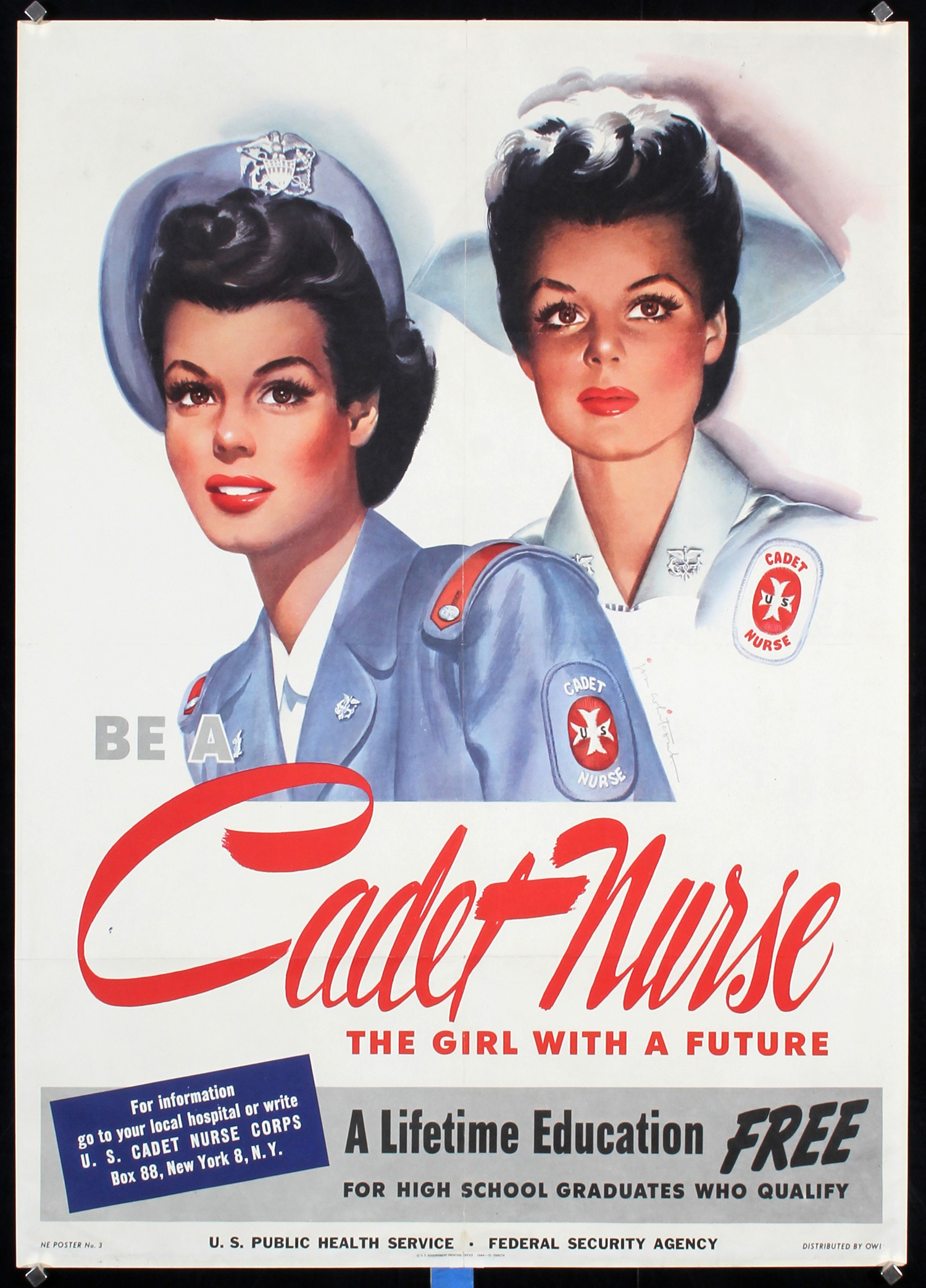 Be a Cadet Nurse by Whitcomb, 1944